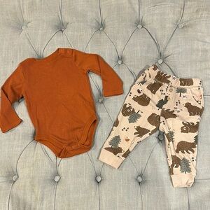 Garanimals Rust Ribbed Onesie